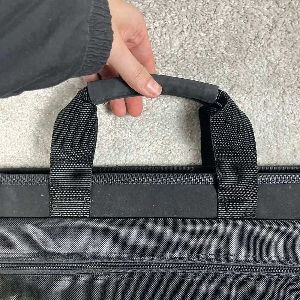 Vintage IBM ThinkPad Black Laptop Messenger Bag Briefcase Shoulder Strap 16